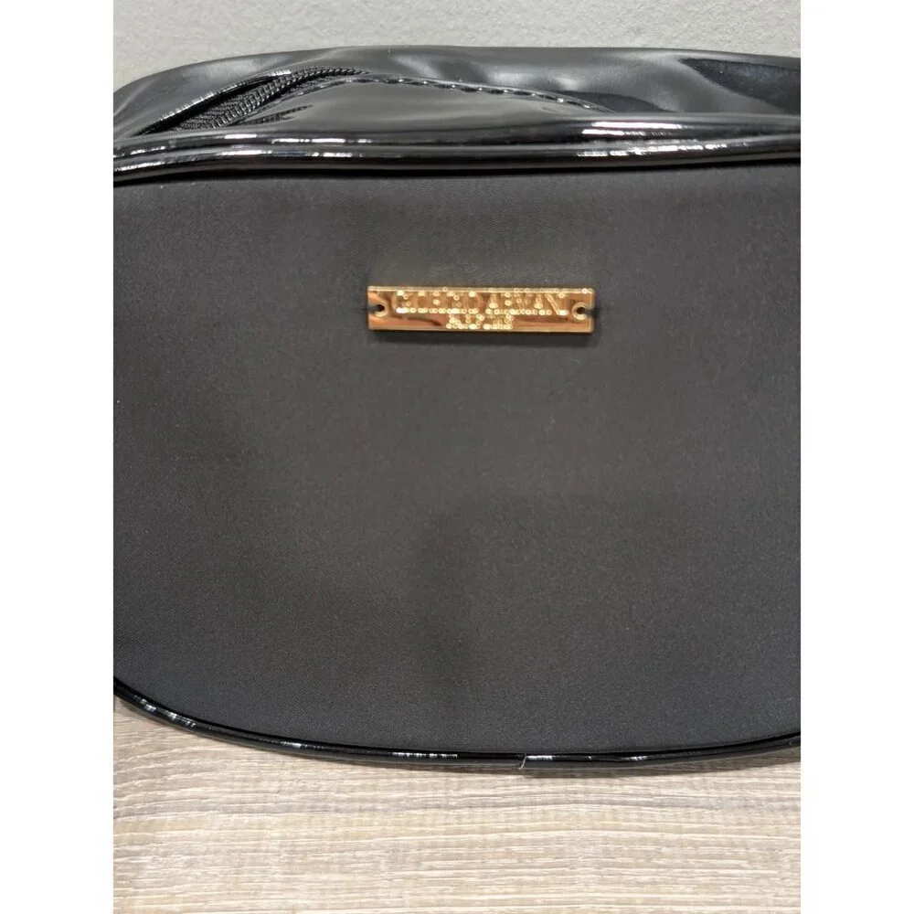 Giorgio Armani Parfum Black Gold Cosmetic Bag Jewelry Case Wristlet Full-zip